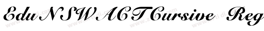 EduNSWACTCursive Reg字体转换